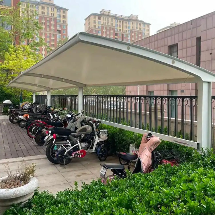 龙陵县膜结构电动车棚